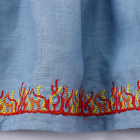 Flaming Light Blue Petticoat Skirt