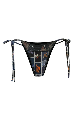 Scrap Patchwork String Bikini Bottom