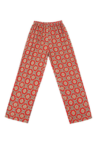 Lazy Pants Soft Linen Fancy Red Couch
