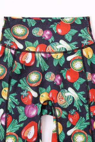 Yoga Shorts Vegetable Medley
