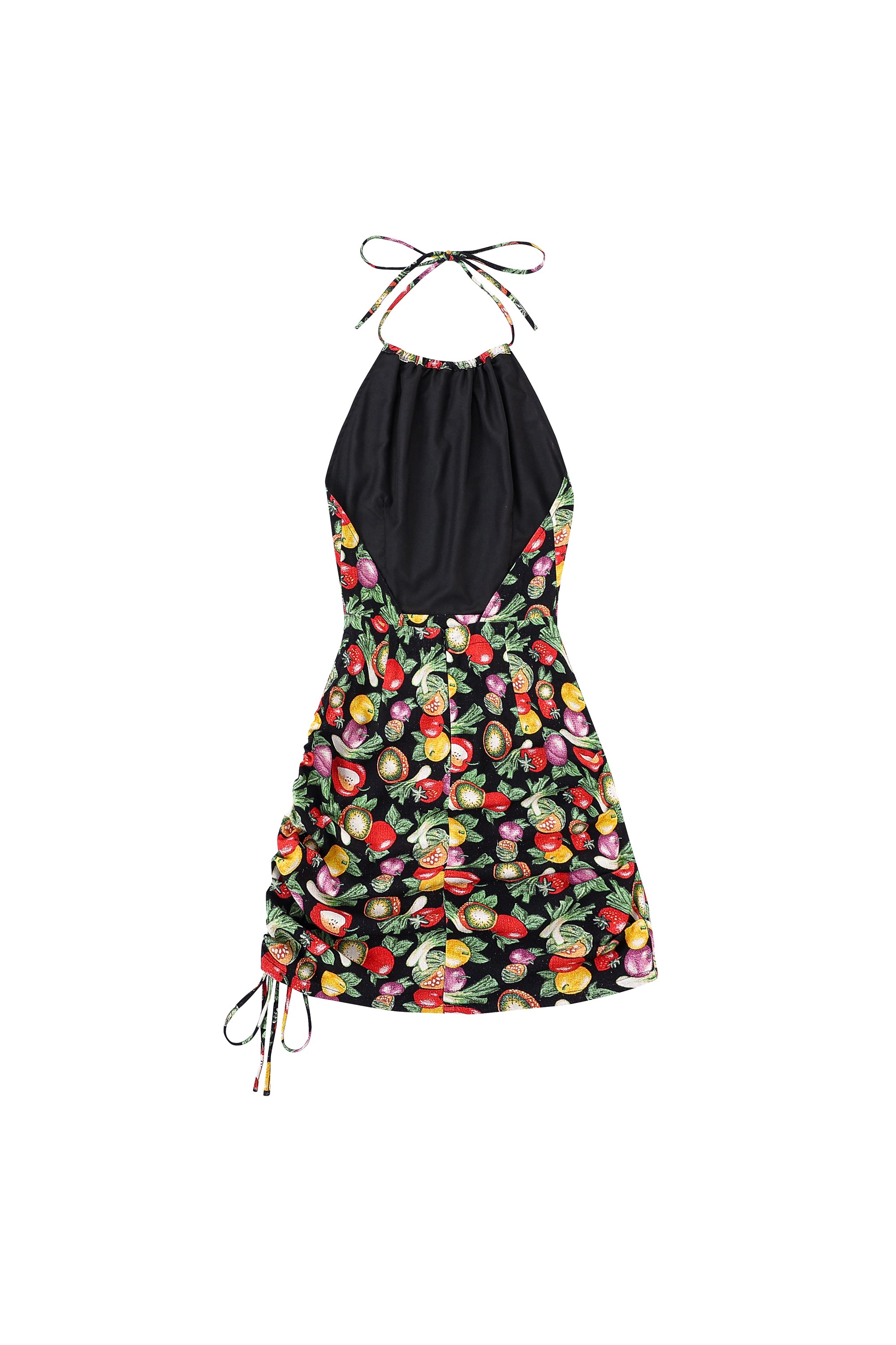 Cinch Tie Halter Dress Soft Linen Vegetable Medley Fashion Brand Company Cinch Tie Halter Dress Soft Linen Vegetable Medley Fashion Brand Company