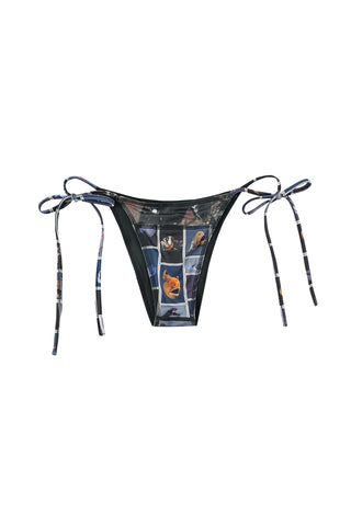 Scrap Patchwork String Bikini Bottom