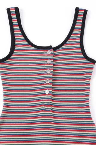 Monsanto Stripe Cotton Romper