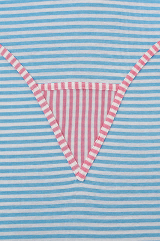 Bikini Bod Wool Blend Stripe Halter Dress Candy Necklace