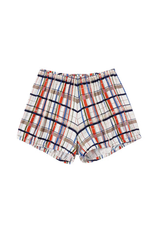 Soft Linen Baby Bloomer Deck Chair Plaid