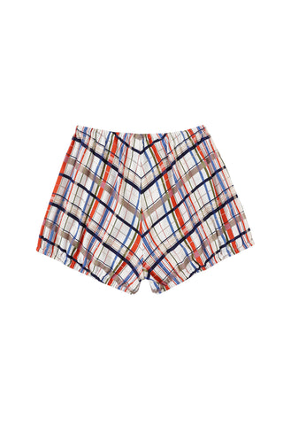 Soft Linen Baby Bloomer Deck Chair Plaid