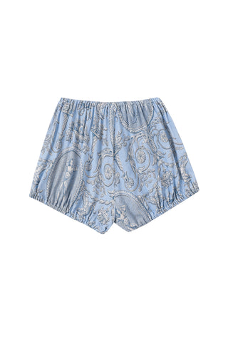 Soft Linen Baby Bloomer Women Toile Blue