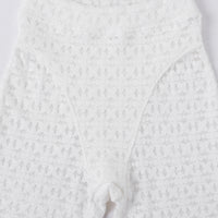 White Lace Thong Leggings