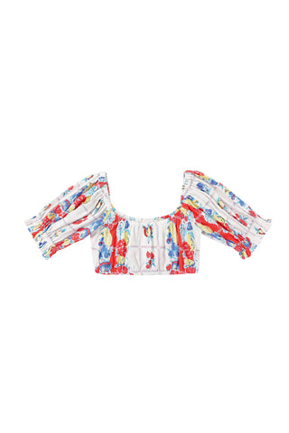 Wench Crop Top Soft Linen Fruity