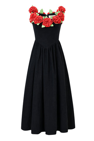 PRE-ORDER Red Roses Black Gown