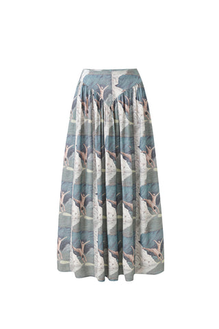 Park Skirt Soft Linen Nude Divers