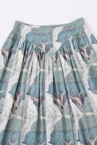 Park Skirt Soft Linen Nude Divers