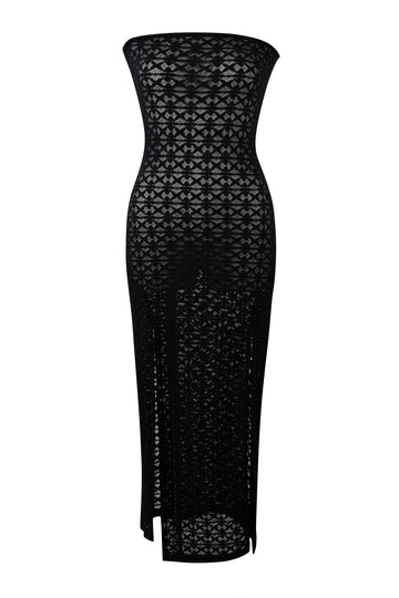 Black Lace Sexy Cartoon Dress