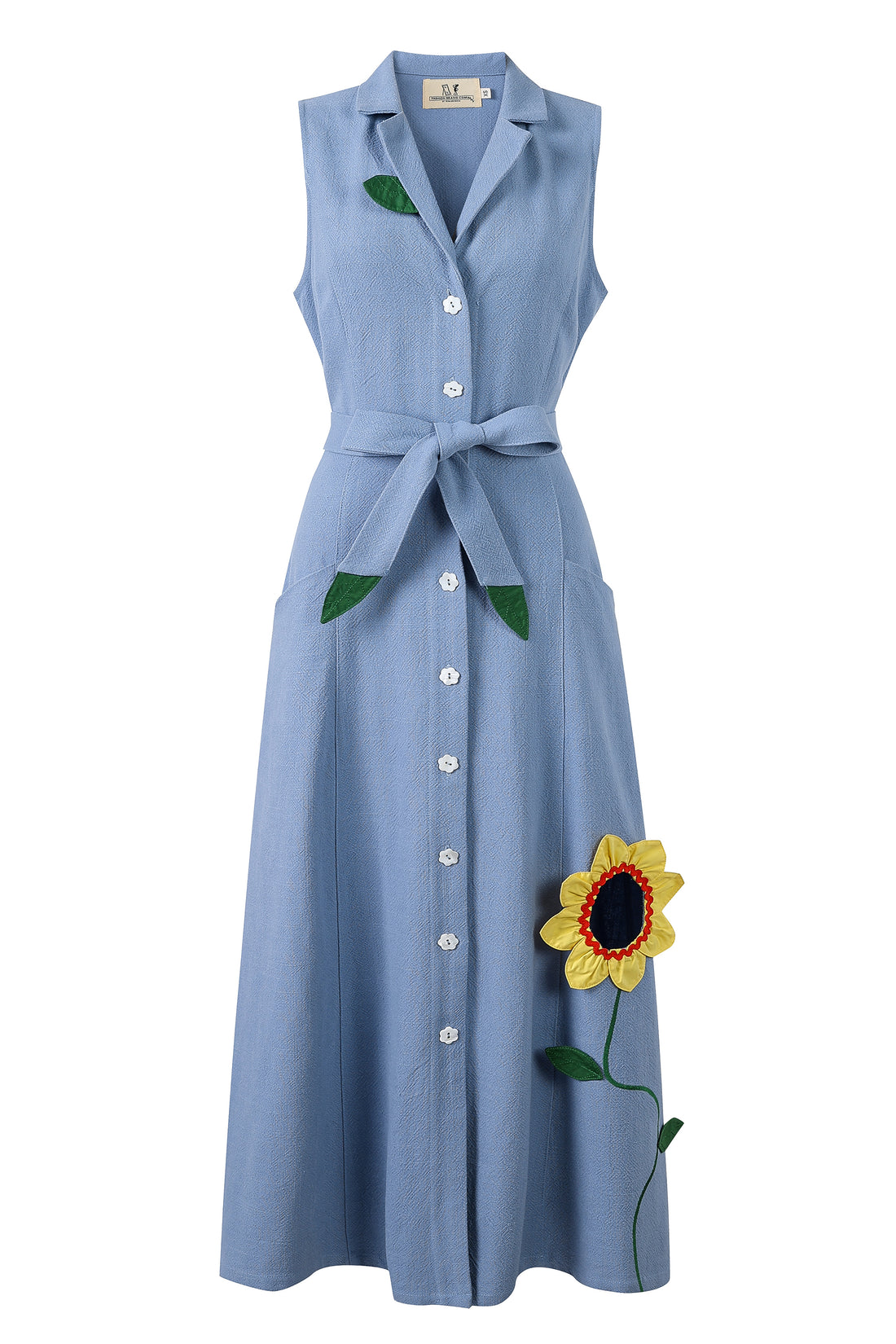 Ms. Honey Daisy Maxi Dress Blue