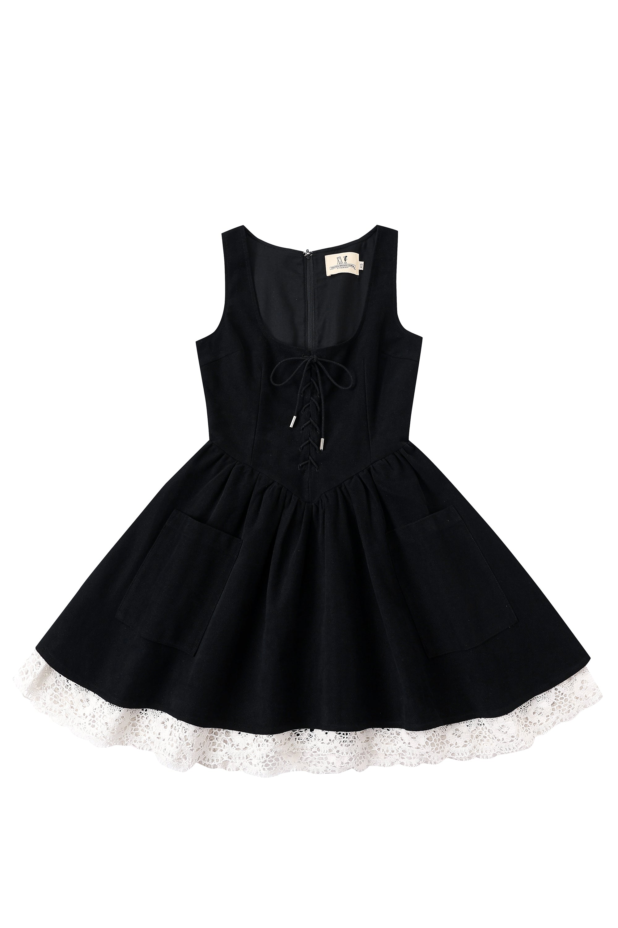 fashion brand company farm chores dress Farm Chores Mini Dress Black