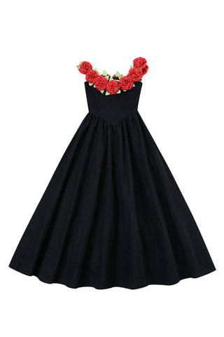PRE-ORDER Red Roses Black Gown