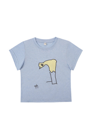Kids Duck Tee Blue By Skip Gazin
