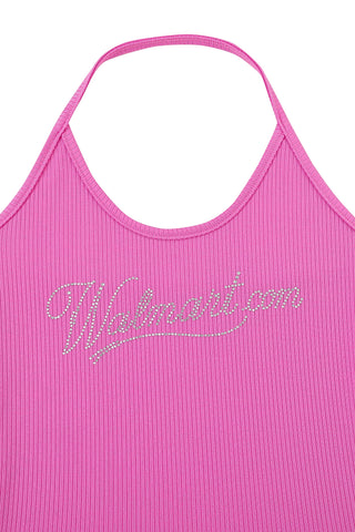 Walmart.com Tencel Rib Halter Top Pink