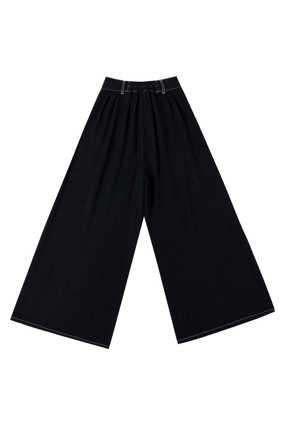 End of the world Black Linen Wide leg Trousers
