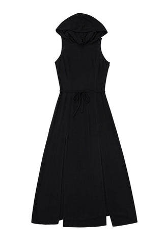 Dune Soft Linen Maxi Dress Black