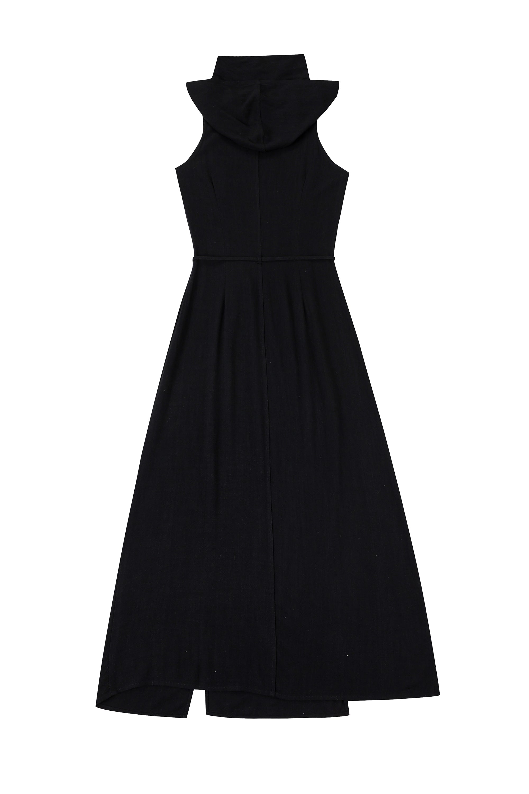 Dune Soft Linen Maxi Dress Black M / Black Linen