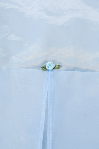 Prom Dress Baby Blue Satin