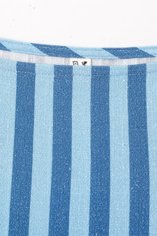 Crop Cami Soft Linen Tank Blue Stripe