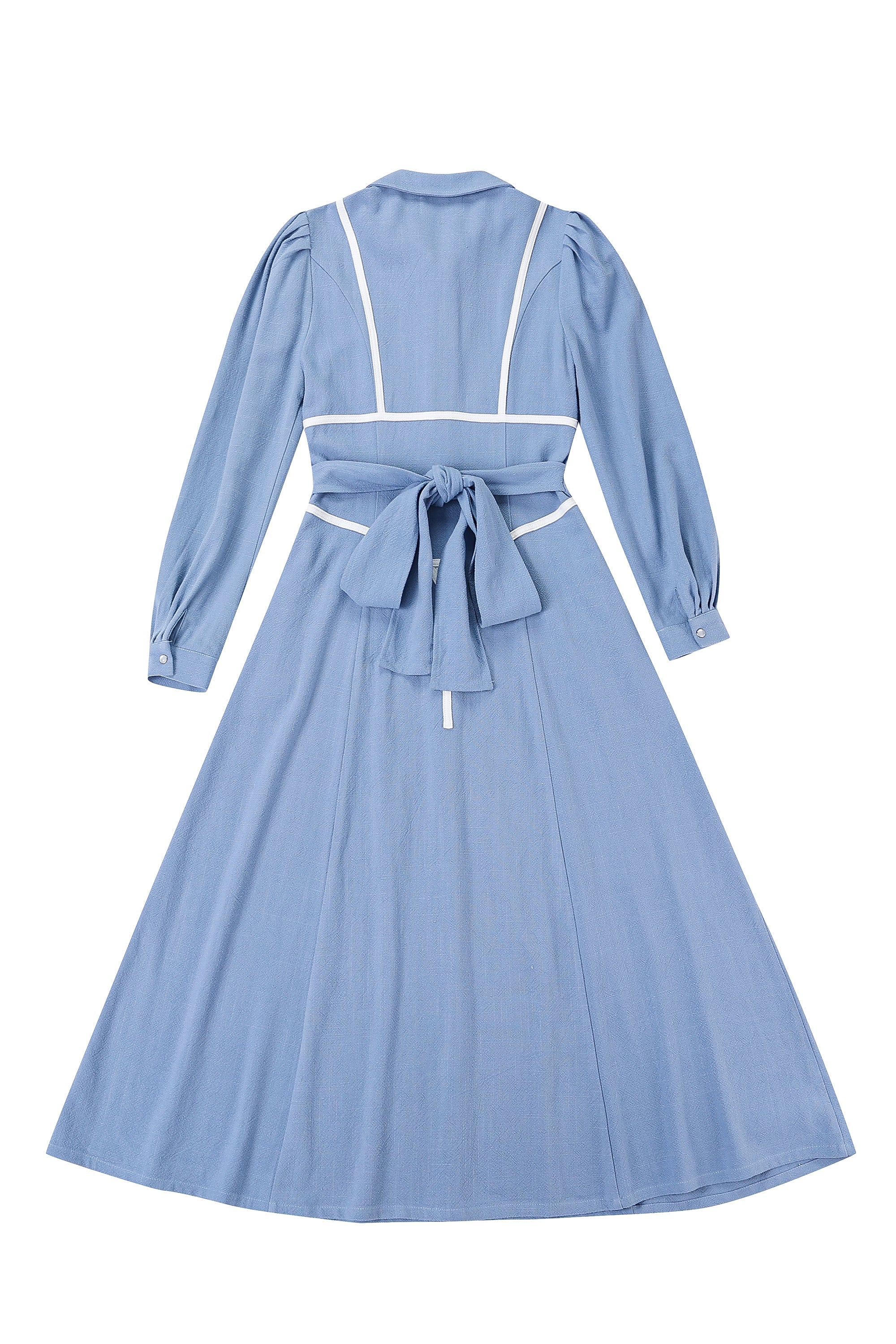 Bikini Bod FLDS Dress Thick Linen Blue L / Light Blue Bikini Bod FLDS Dress Thick Linen Blue L / Light Blue