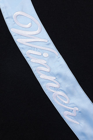 Winner's Sash Wool Blend Tee Black/Blue