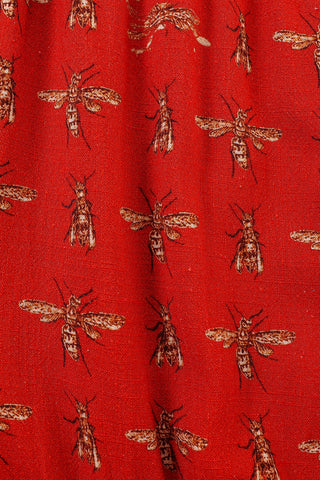 Soft Linen Bloomers Red Bug