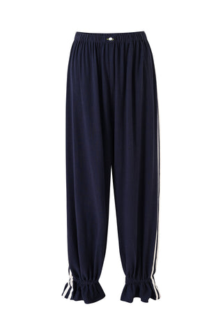 Long Bloomers Soft Linen Navy Sporty