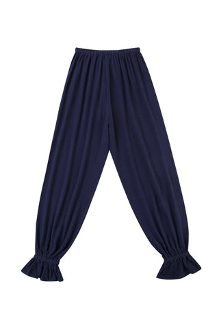 Long Bloomers Soft Linen Navy Sporty