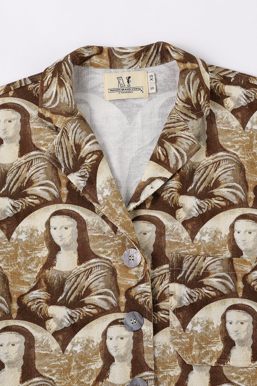 Mona Linen Crop Jacket