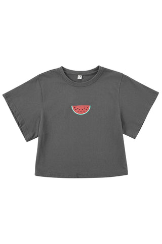 Watermelon Embroidered  BENEFIT T-Shirt
