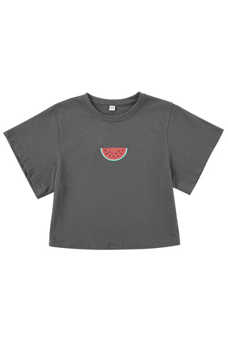 Watermelon Embroidered BENEFIT Tee