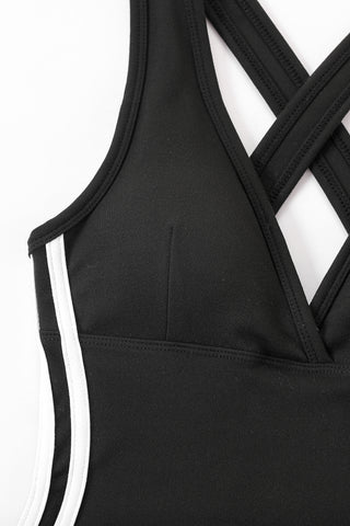 Sporty Spice Crossback One Piece Swimsuit