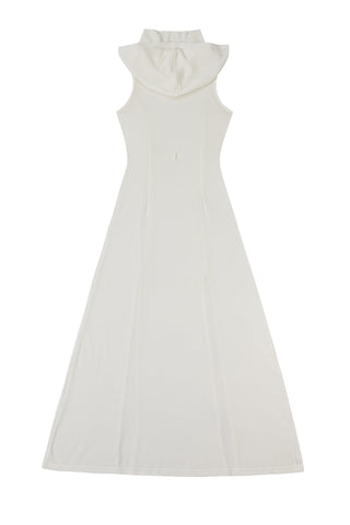 Dune Wool Blend Maxi Dress White