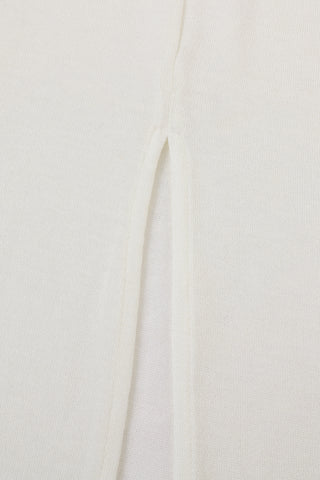 Dune Wool Blend Maxi Dress White