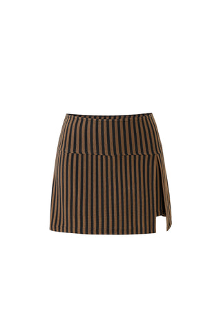 Mini Skort Brown Stripe
