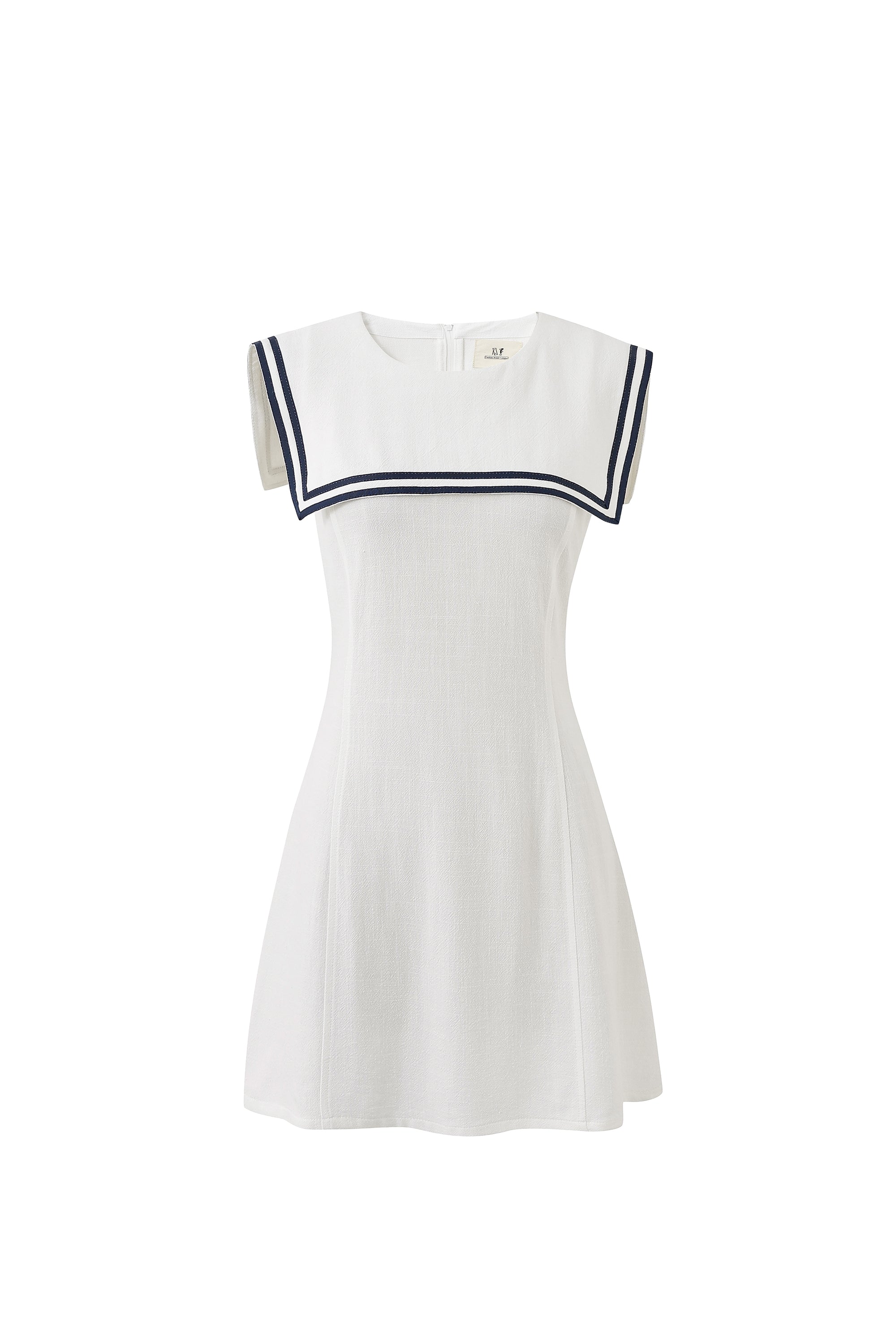 MISTAKE Sailor Dress Soft Linen White Micro Mini Fashion Brand Company MISTAKE Sailor Dress Soft Linen White Micro Mini Fashion Brand Company