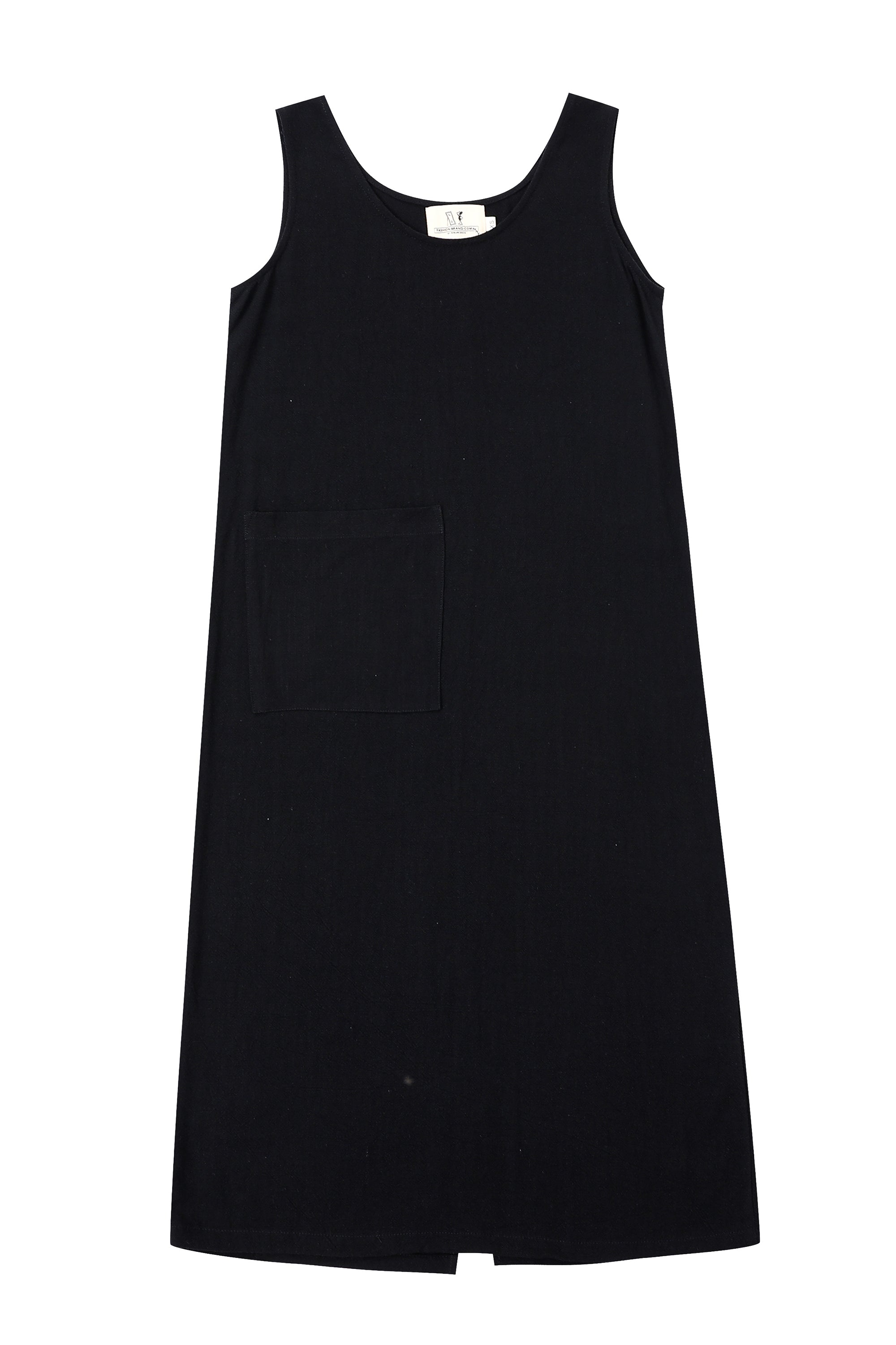 1 left - Big Pocket Soft Linen Shift Dress Black XS / Black 1 left - Big Pocket Soft Linen Shift Dress Black XS / Black