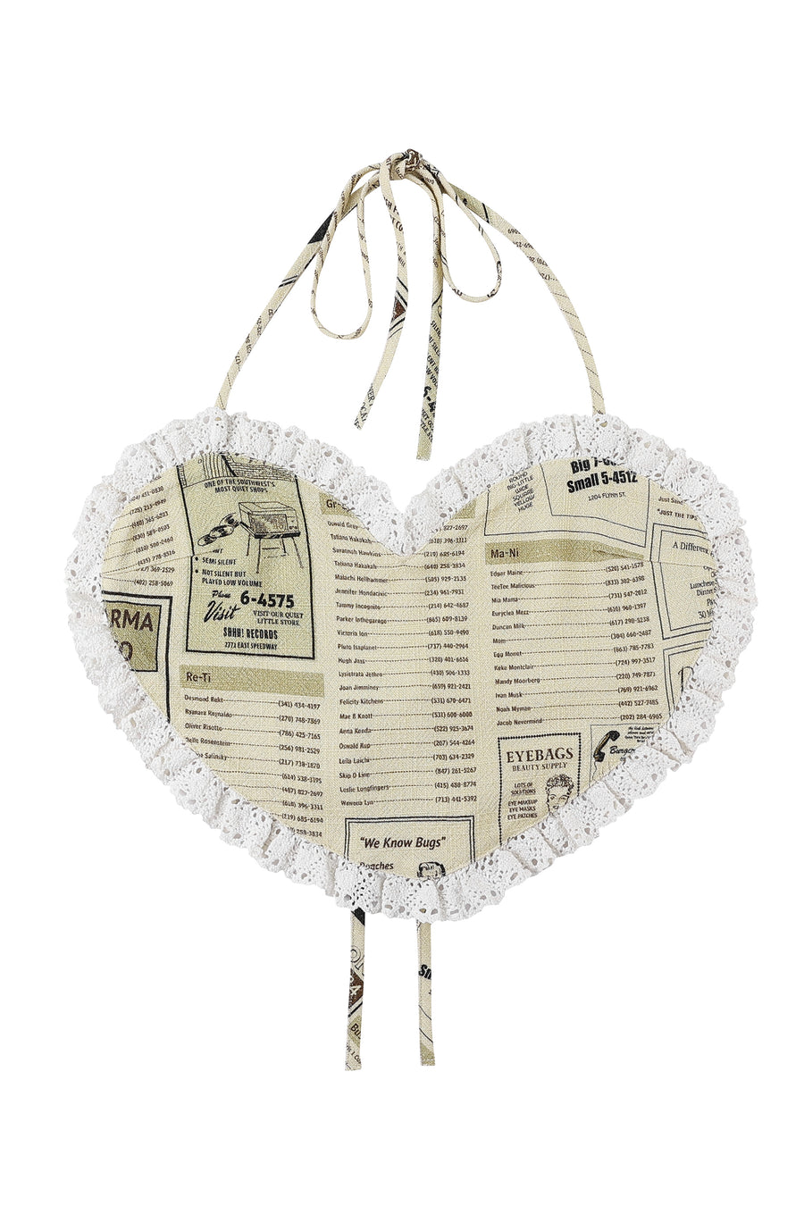 Yellow Pages Valentine Halter Top