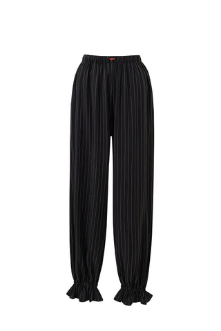 Long Bloomers Tencel Stripe Black