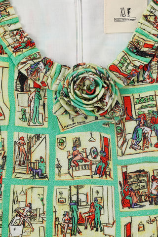 Soft Linen Tiered Ruffle Mini Cake Dress Sex House