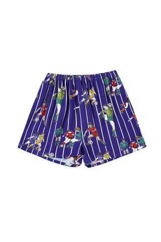 Soccer Stripe Soft Linen Shorts