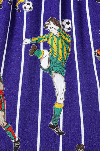Soccer Stripe Soft Linen Shorts
