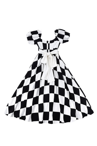 Chessboard Scrap Patch Virgin Gown
