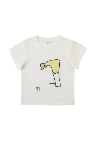 Kids Duck Tee White By Skip Gazin