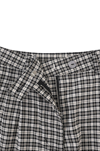 Winged Heart Tramp Stamp Pants Black Check