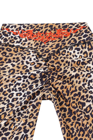 Tramp Stamp Scrunch Yoga Pants Leopard